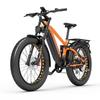 Bicicleta elétrica off-road Dukawey DM530 de 26 polegadas, motor de 52V 1000W, autonomia máxima de 150 quilômetros, capacidade máxima de carga de 180 quilogramas.