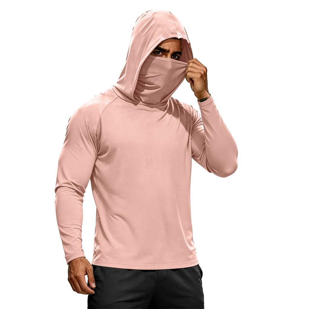 Men's Summer Quick-dryingLong-sleeved T-shirt Sun ClothingFishing FitnessSports Hded Long-sleeved Tp