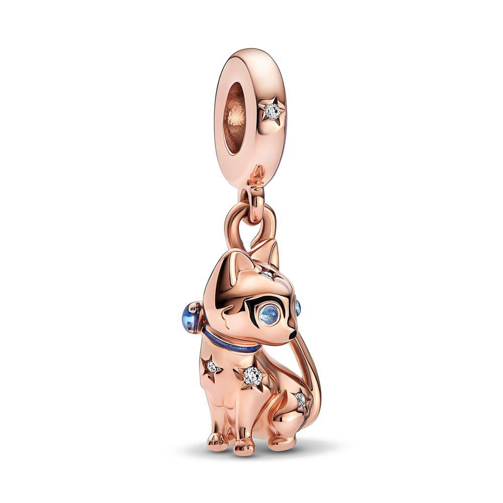 New Copper Rose Gold Double Color Sisters Family Dog Leopard Charm Beads Fit For Original Bracelet Diy Boutique Jewelry