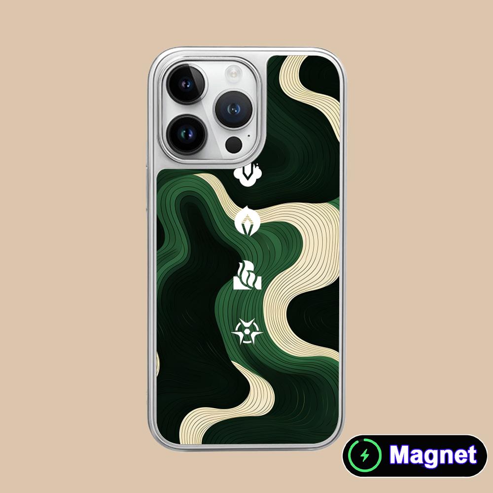 

Valo Viper Phone Case for iPhone 17 16 15 14 13 12 11 Air Pro Max Plus Electroplated Silver Magsafe Cover iPhone 11