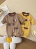 0-36 Months Baby Jumpsuit: Seasonal Newborn Bodysuit with Full Moon Fur for Spring, Autumn, and Winter.