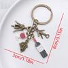 1pc Trendy Drip Oil Grape Wine for Woman with Cute Charm, Decorative Accessory for Keys, Bags & Backpacks Gift Bag Charm