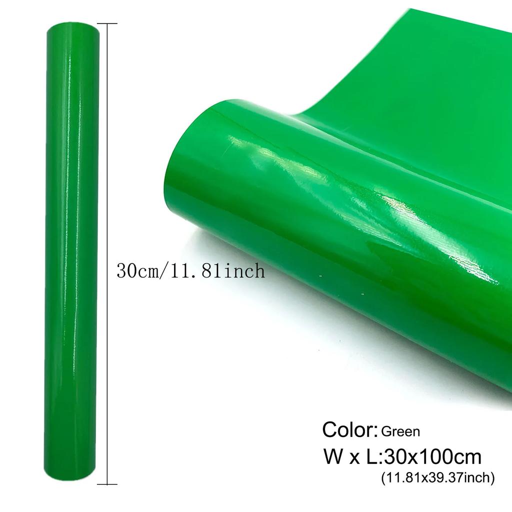 1-5roll Glossy Adhesive Vinyl Craft Cut Film for Outdoor Decor Sticker Cutter Car Wall Lettering Film DIY 30cm X 100cm