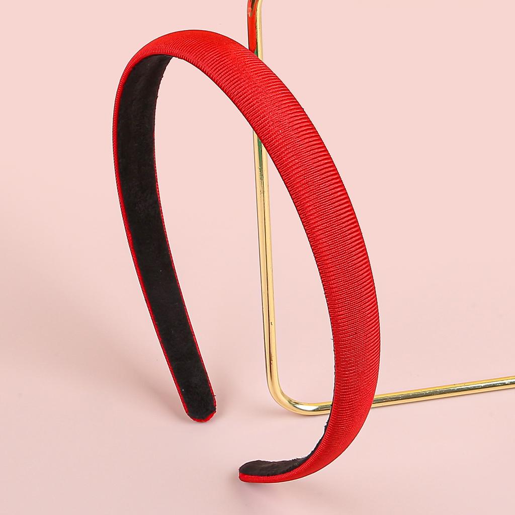 1/5pcs Plain 1.5CM Wide Headband Girls Fabric Covered Resin Hairbands Plastic Hair Hoop Kids Elastic Bands Hair Accessories