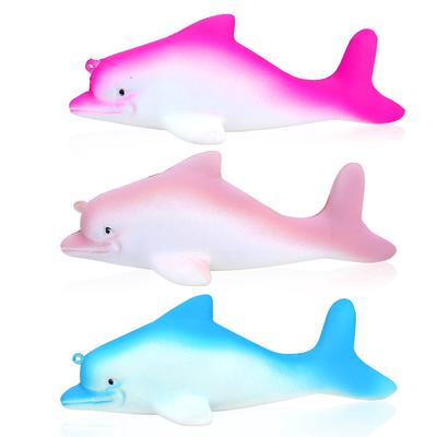 Squishy Cute Dolphin Kids Toys for Children Antistress Slow Rising Soft Squishies Pendant Strap Stress Relief Toy Funny Gifts
