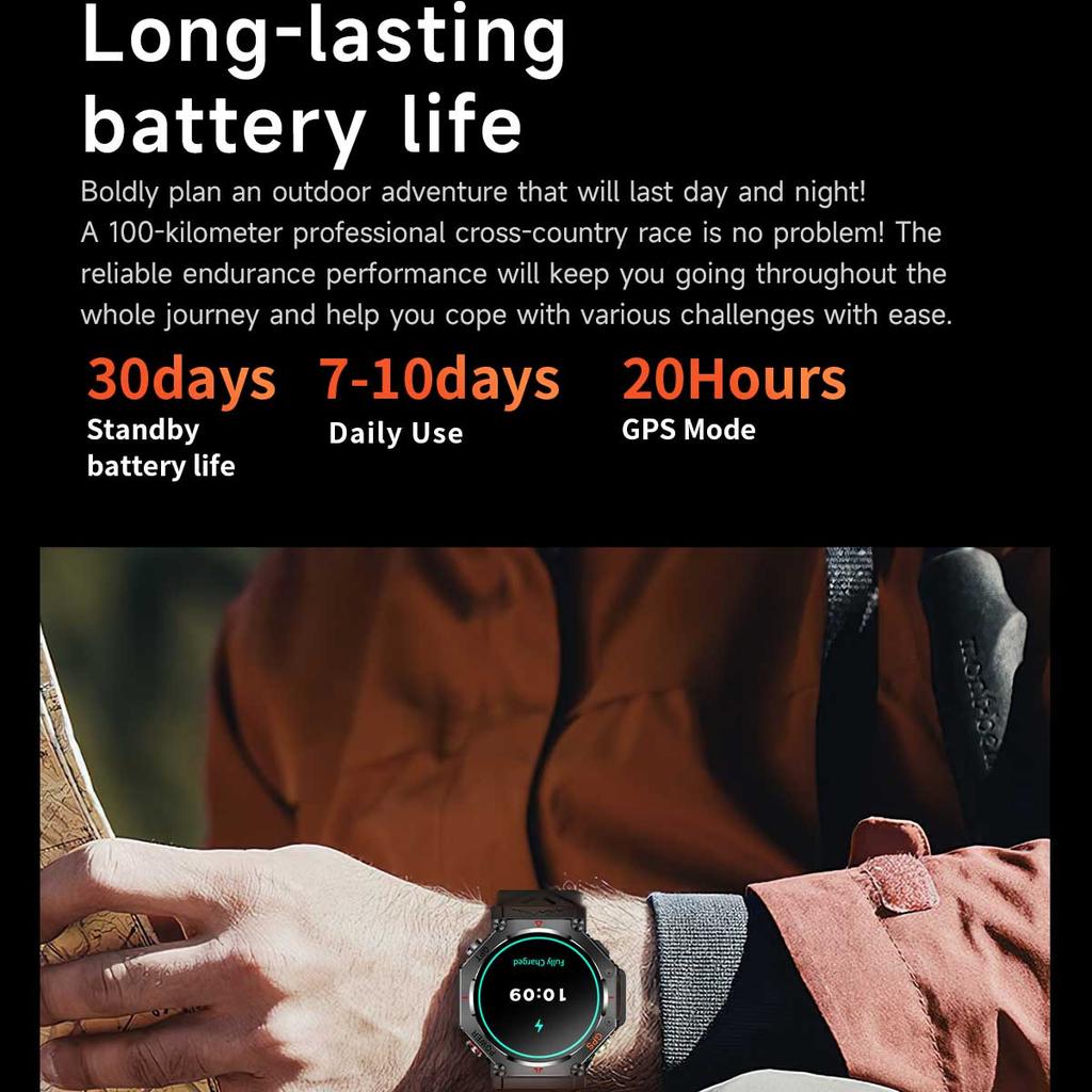 For Xiaomi New ChatGPT AI Assistant Smart Watch 5ATM Waterproof GPS Built-in Dual-band GNSS Compass Sport Smartwatch Men Woman