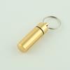 Portable Medicine Bottle  Mini Aluminum Alloy Keychain  Hanging Bottle  Sealed Compartment Waterproof Metal Medicine Box