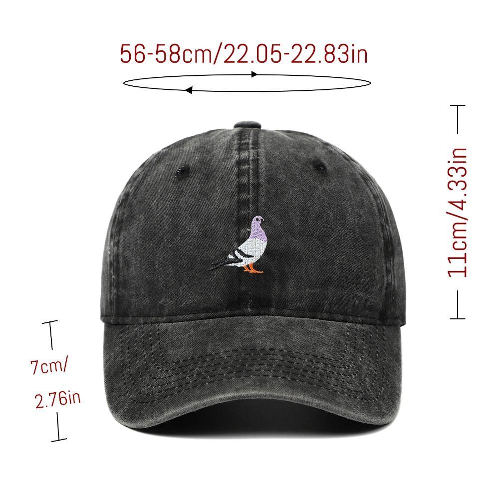 Daily Casual Baseball Caps Pigeon Embroidered Sports Hat Fashion Summer Sun Hat  All Seasons