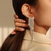 Simple Popular Earrings Tassel Design Shiny Rhinestone Comfortable To Wear Versatile Stylish Earrings