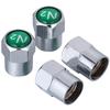 1000pcs Nitrogen N2 Logo Tire Valve Caps Chrome Plated Plastic Car TPMS Valve Stem Dust Covers Wheel Rim Accessories Wholesale