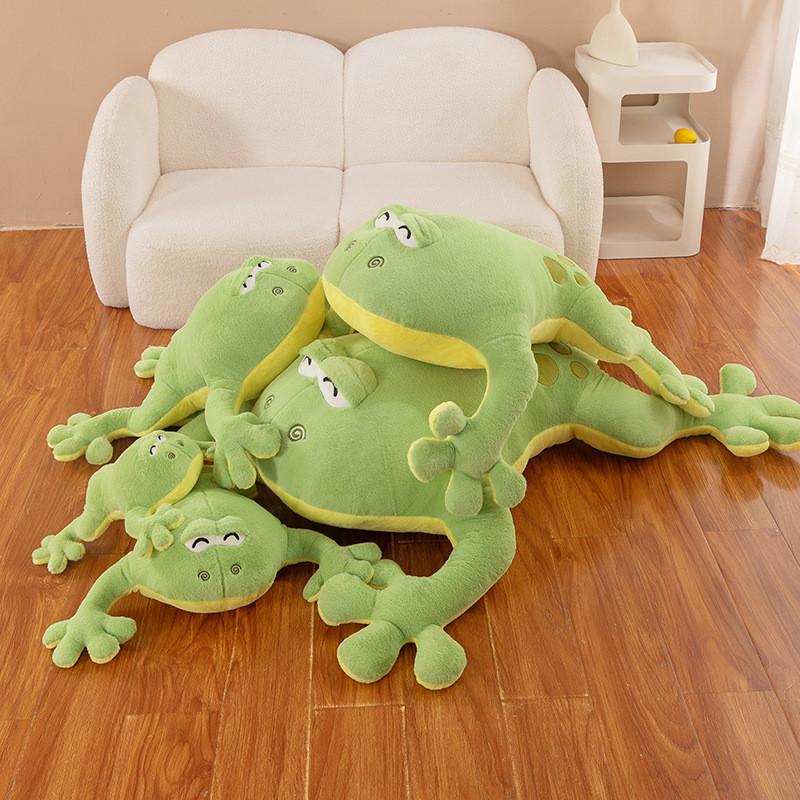 Adorable Plush Frog Stuffed Toy For Kids Green Cuddle Buddy Perfect For Sleepovers