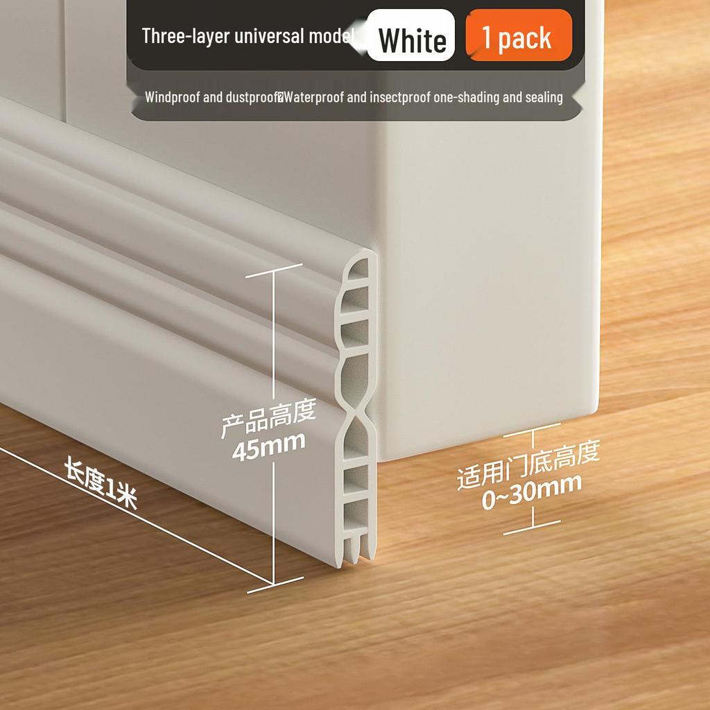 Soundproof Under-Door Seal Strip – Windproof, Noise-Blocking Door Bottom Baffle