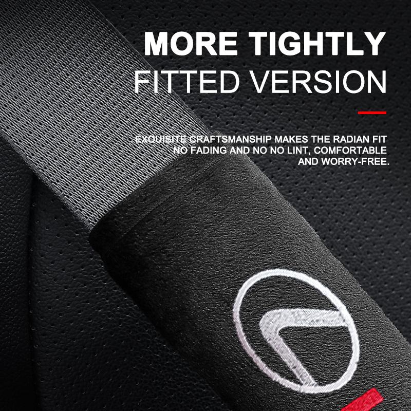 Car Seat Belt Cover Shoulder Protective Pads Cover For Lexus CT200H GX400 GX460 IS250 IS300C RX270 ES240 ES350 LS460 GS300 450H 460H