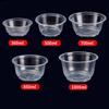 ShengBilai Disposable Transparent Round Plastic Bowls with Lids