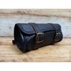 Skórzana torba na narzędzia motocyklowe Torba podsiodłowa Czarna skórzana torba motocyklowa okrągła mała skórzana torba na rower