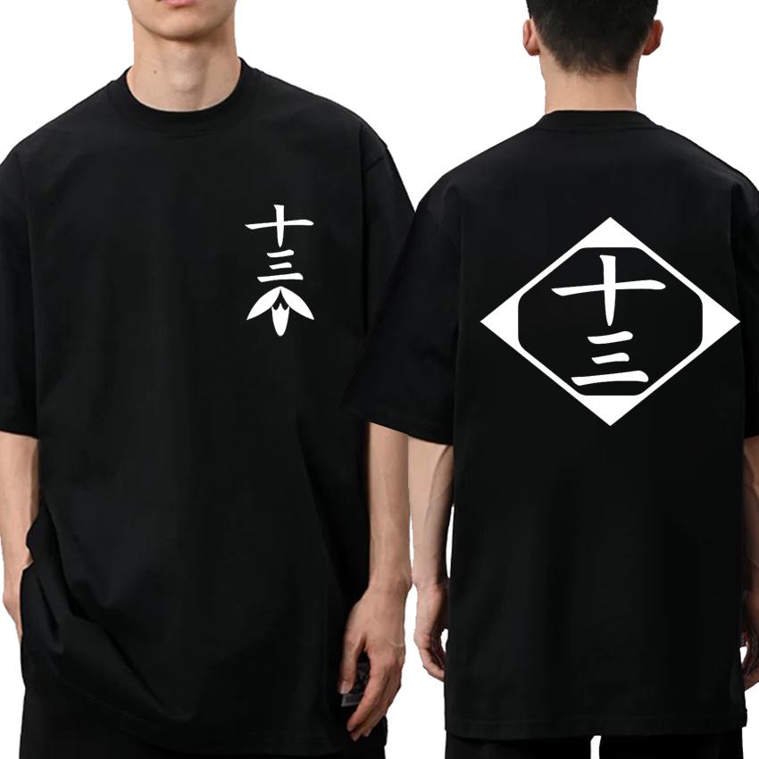 2025 Hot Sale Anime Cotton Harajuku T Shirt Men Women Bleach Cosplay Short Sleeve T-shirts Unisex Zaraki Kenpachi Cotton Tops