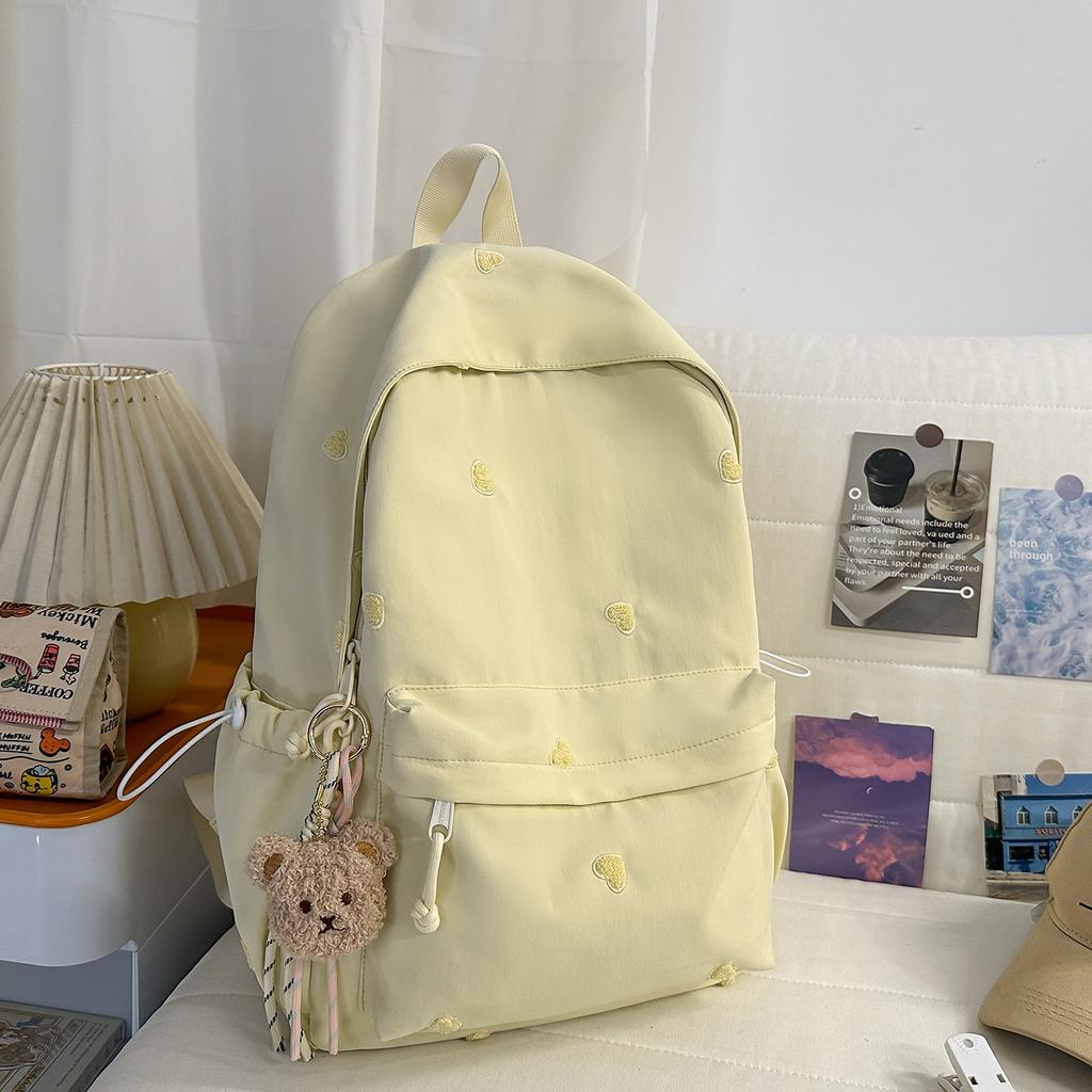 Schoolbag new Japanese high-value girl schoolbag primary school students sweet candy-colored backpack junior high school light shoulders