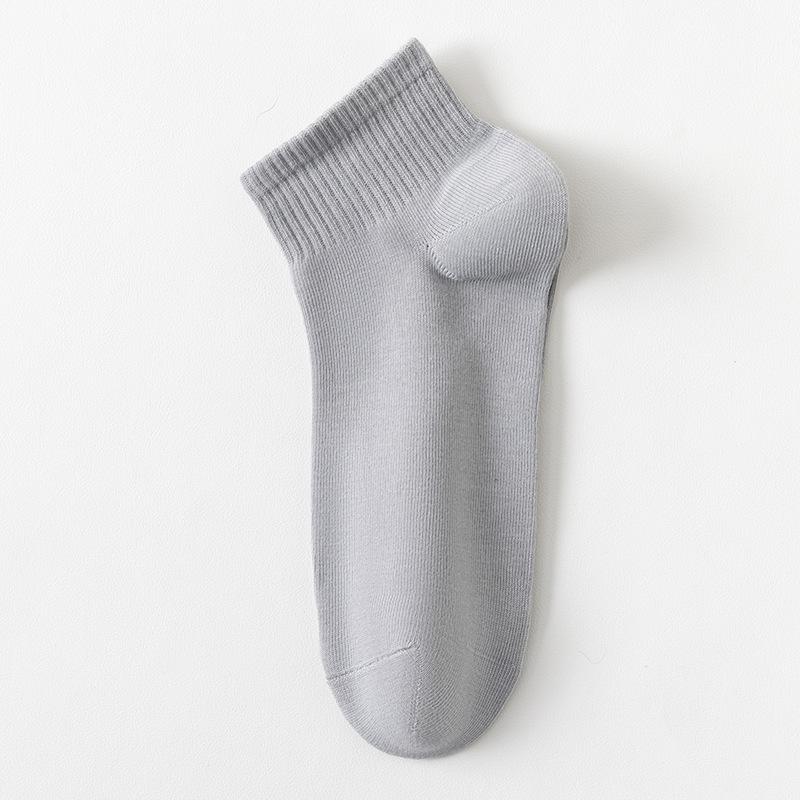 Men's Socks, Solid-color Cotton Socks, Summer Anti-odor, Sweat-absorbing, Antibacterial, Spring and Summer Thin Breathable Short Socks