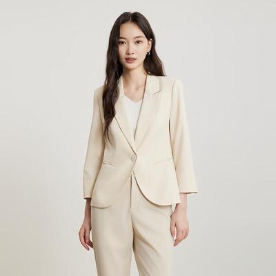 Gejin Women's Slim Fit Long Sleeve Blazer