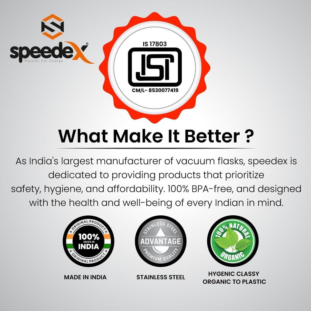 Stainless Steel Water Bottle 1 Ltr For Kids, Boys, Girls, 1 Litre Bottles for Gym, Fridge Use, School & Office (Sipper Cap - Set of 1, Dark Blue)