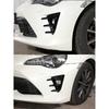 Für Toyota 86 GT86 2016-2020 Autoaufkleber Frontstoßstange Seitenbelüftung Spoiler Canard Abdeckungen Karbonfaser-Look Glänzendes Schwarz Zubehör