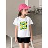 27Home Children's Clothing T-Shirt Summer New Style European and American Style Trendy Fruit Print Cotton Clothes for Baby Girls