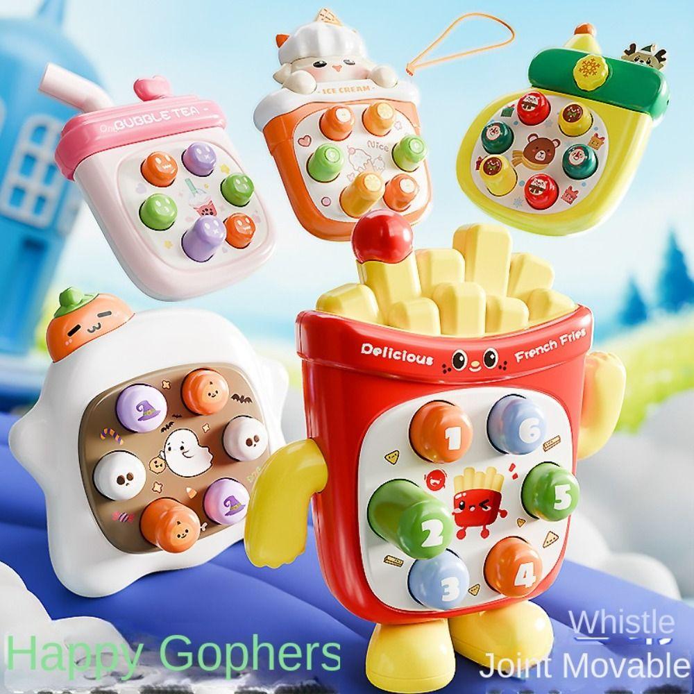 Colors Randomized Happy Groundhog Children's Toy Relaxation Whack Mole Game  Girls