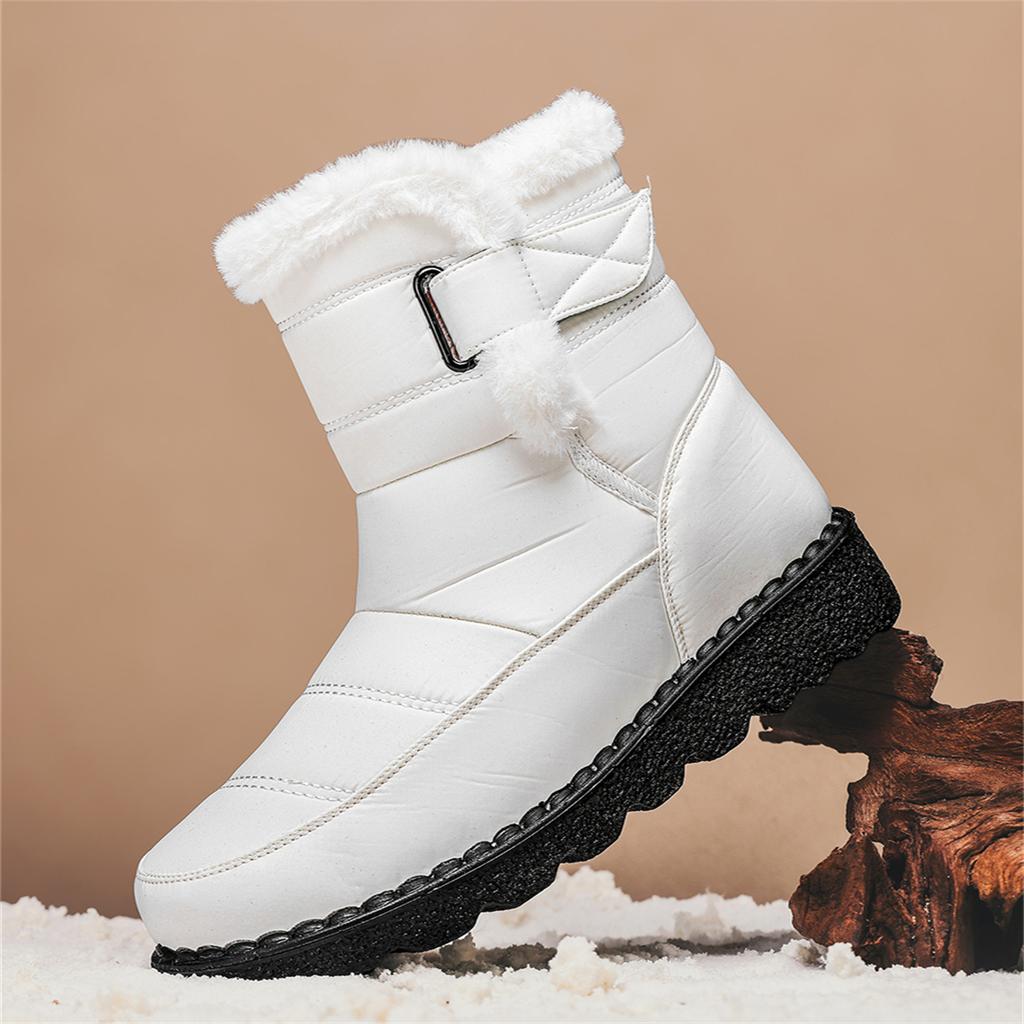TUINANLE Dámské zimní teplé bavlněné boty s měkkou podrážkou do exteriéru protiskluzové dámské kotníkové boty pánské