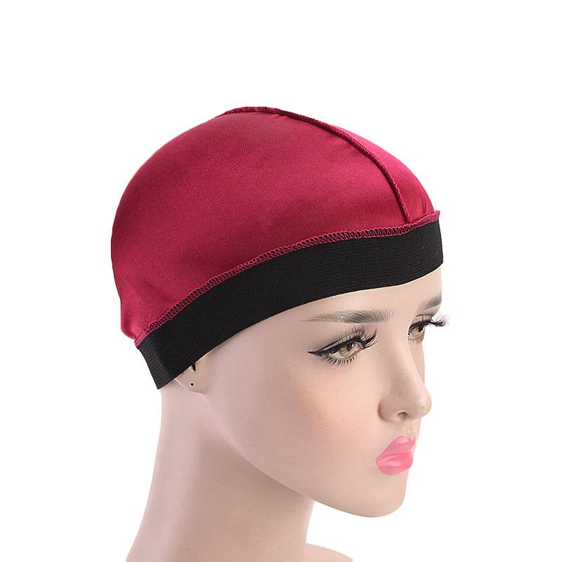1Pc Night Sleep Headcover Street Style Hair Accessories Breathable Wave Cap Hair Loss Wig Caps Elastic Chemo Cap Imitation Silk