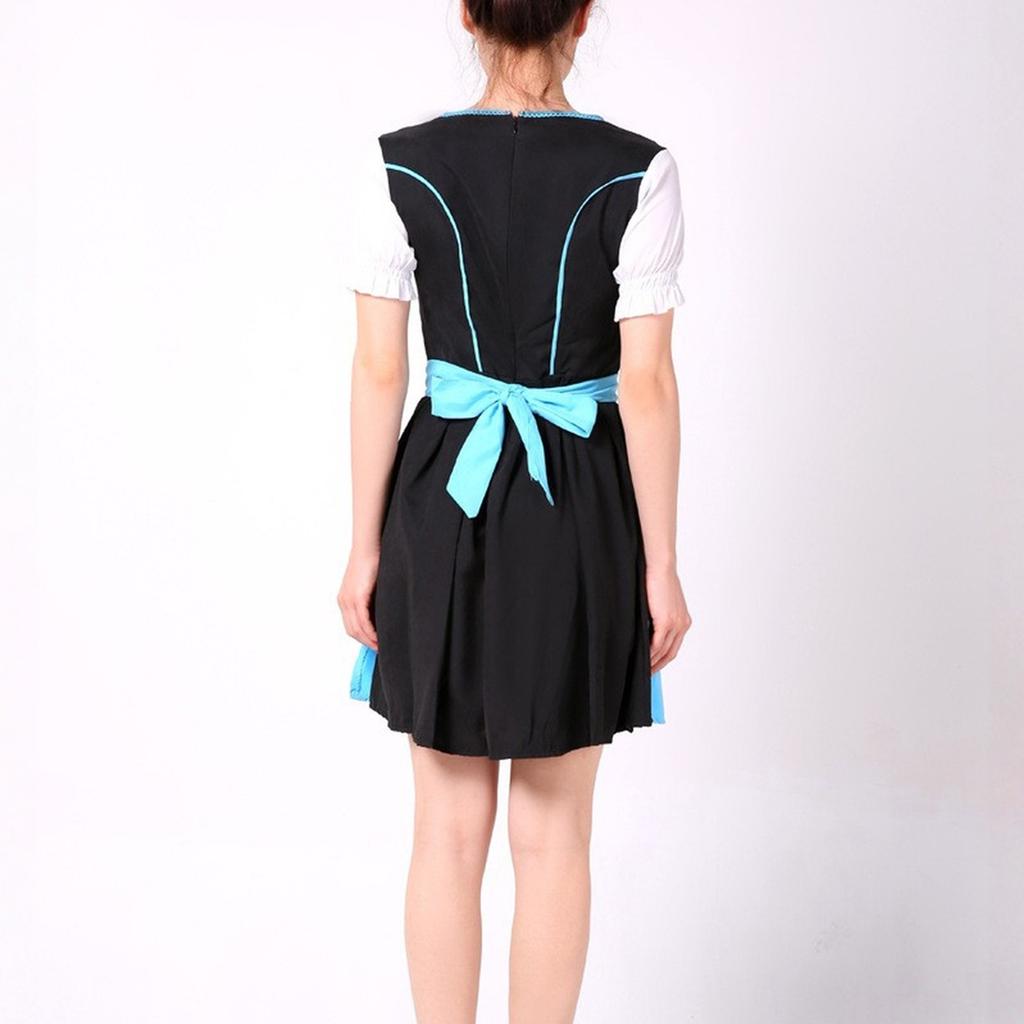 Beer Festival Costume Bavarian Women's Performance Costume Floral Print Square Neck Dress