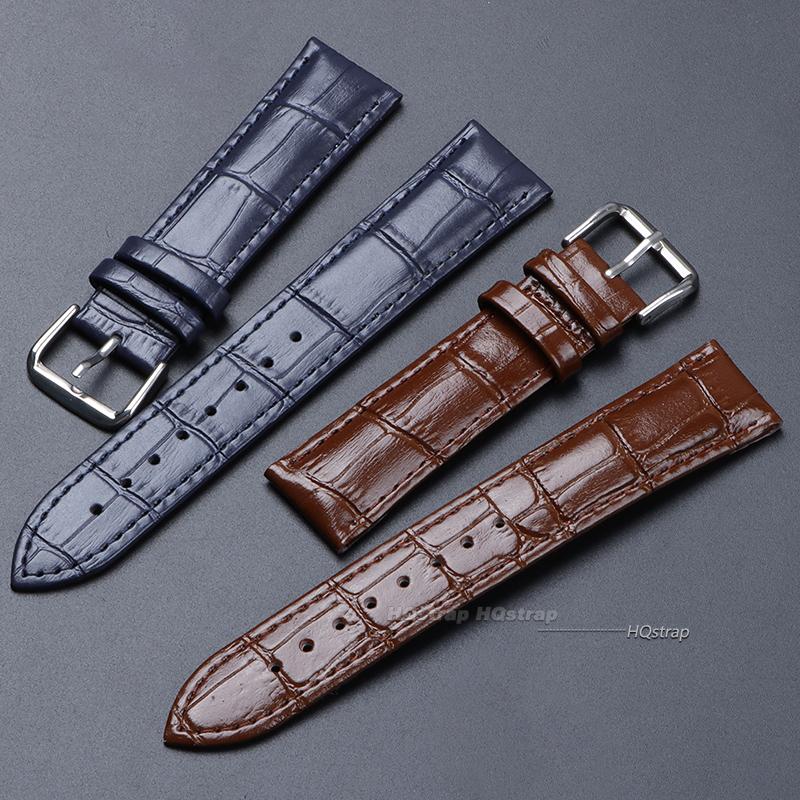 Cinturino per Orologio in Pelle di Vacchetta 10 12 14 16 19 21 18mm 20mm 22mm 24mm Fibbia ad Ardiglione per Orologio Cinturino Morbido per Orologio da Polso Braccialetto con Strumento
