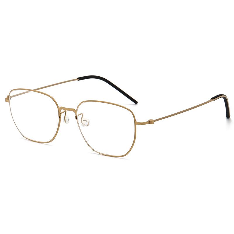 Pure Titanium Glasses Frame Men Women New Pilot Optical Myopia Prescription Eyeglasses Frame Full Korean Screwless Eyewear