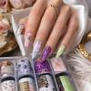 Flower Nail Foils Leopard Print Nail Decals Fashion Nail Art Stickers  Manicure DIY