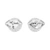 Swarovski Lucent Spherical Pavé Crystal Rhodium Plated Stud Earrings Women's Silver/White 5686483