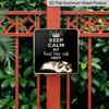 2D Flat, 1pc Vintage -Themed Wall Sign - Retro Farmhouse Aluminum Tabby Art Suitable, Garden, Patio - Indoor/Outdoor Decoration for Lovers, Square