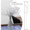 30 Pcs Crystal Artificial Flowers Bouquet, Artificial Flower Stems for Wedding Home Party Office Hotel Kitchen DIY Crafts Decoration - Clear