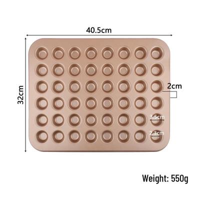 ZISIZ Mini 48-Cavity Cupcake Baking Mold