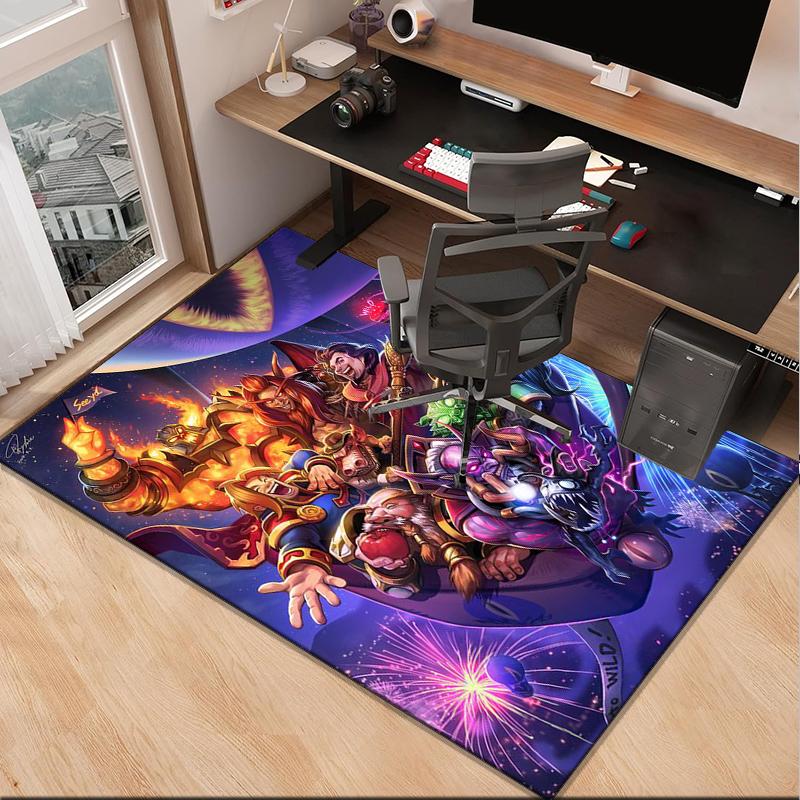 Warcraft Game Office Rug Chair Mat, Game Carpet, Suitable for Front Door, Bedroom, Living Room, Desk, Holiday Gift