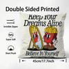Retro Pop Cartoon Food Cushion Cover Pattern Printed Pillowcase for Living Room Sofa Cushion Cover & Bedroom Decor