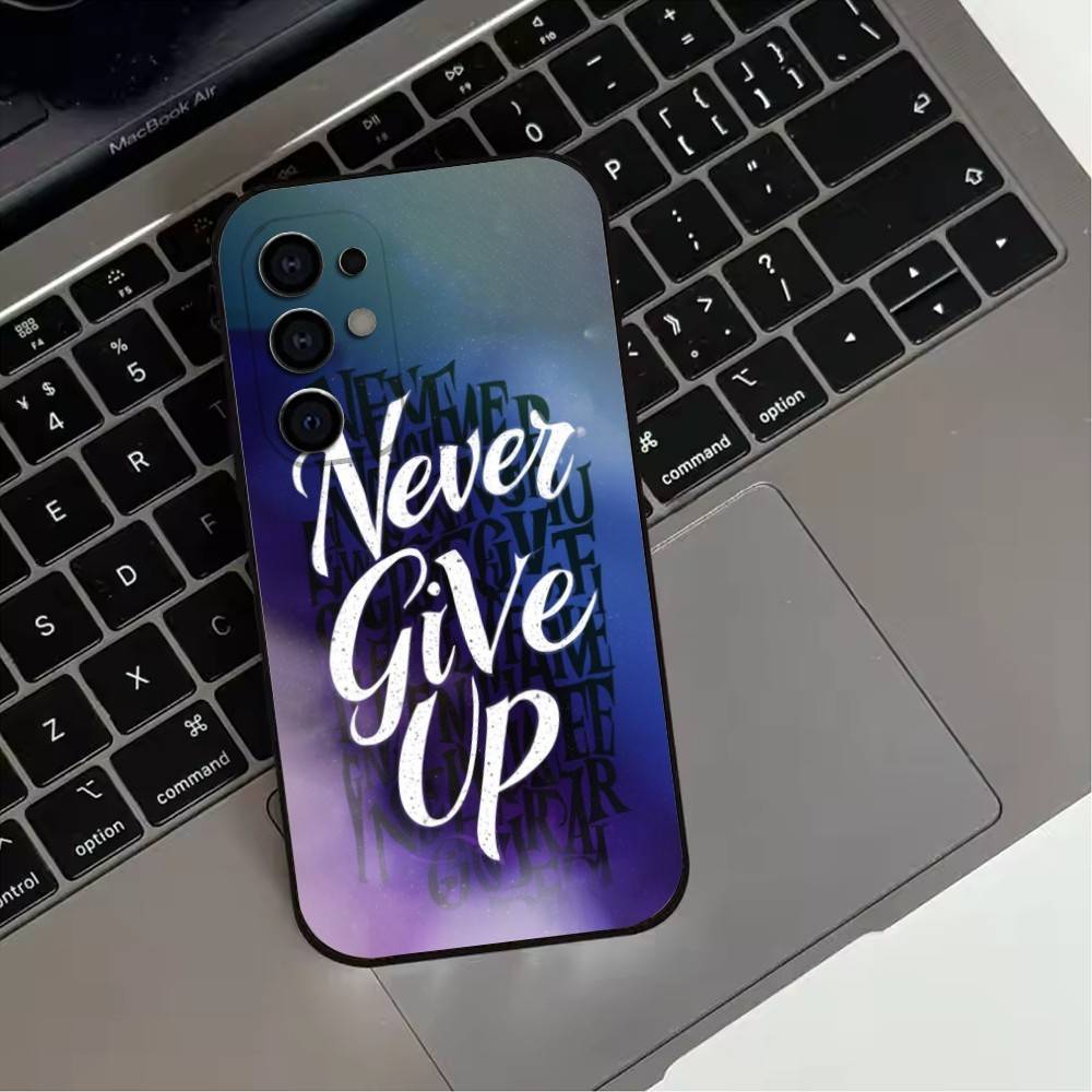 

Confidence never give up Phone Case For Samsung S25,S24,S21,S22,S23,S30,Ultra,S20,Plus,Fe,Lite,Note,10,Black Cover Samsung S22ULTRA5G