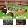 63 × 82 inch planting bed lining cloth black non woven breathable planting trough liner suitable for indoor and outdoor flower pots flower boxes vege