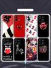 Klassisches Anime Helluva Boss Muster Handyhülle Für Redmi Note 14 13 12 11 Pro Plus S 5G 14C A3 Weiche Schwarze Handyhülle
