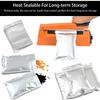 50PCS High-Temperature Food Storage Retort Pouch Vacuum Sealer Aluminum Aluminum Foil Bags Heat-Sealed Bag Nuts Storage