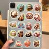 50 Cartoon Sloth Doodle Stickers Decorative Guitar Notebook Suitcase DIY Waterproof