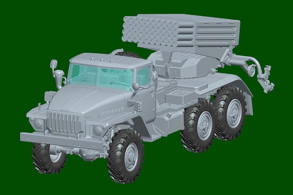 Hobby Boss 1/72 Fighting Vehicle Series Russian BM-21 Grad Self-Propelled Multiple Rocket Launcher, Late Model, 82932