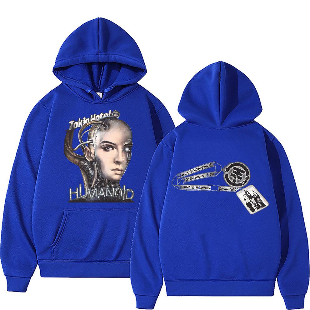 German Rock Band Tokio Hotel Humanoid Music Graphic Hoodie Unisex Autumn Winter Fleece Sweatshirt