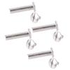 100 Sets Rivets M2 Stainless Steel Multifunctional Hex Nut   Flat Round Head Screw Rivets for Fence