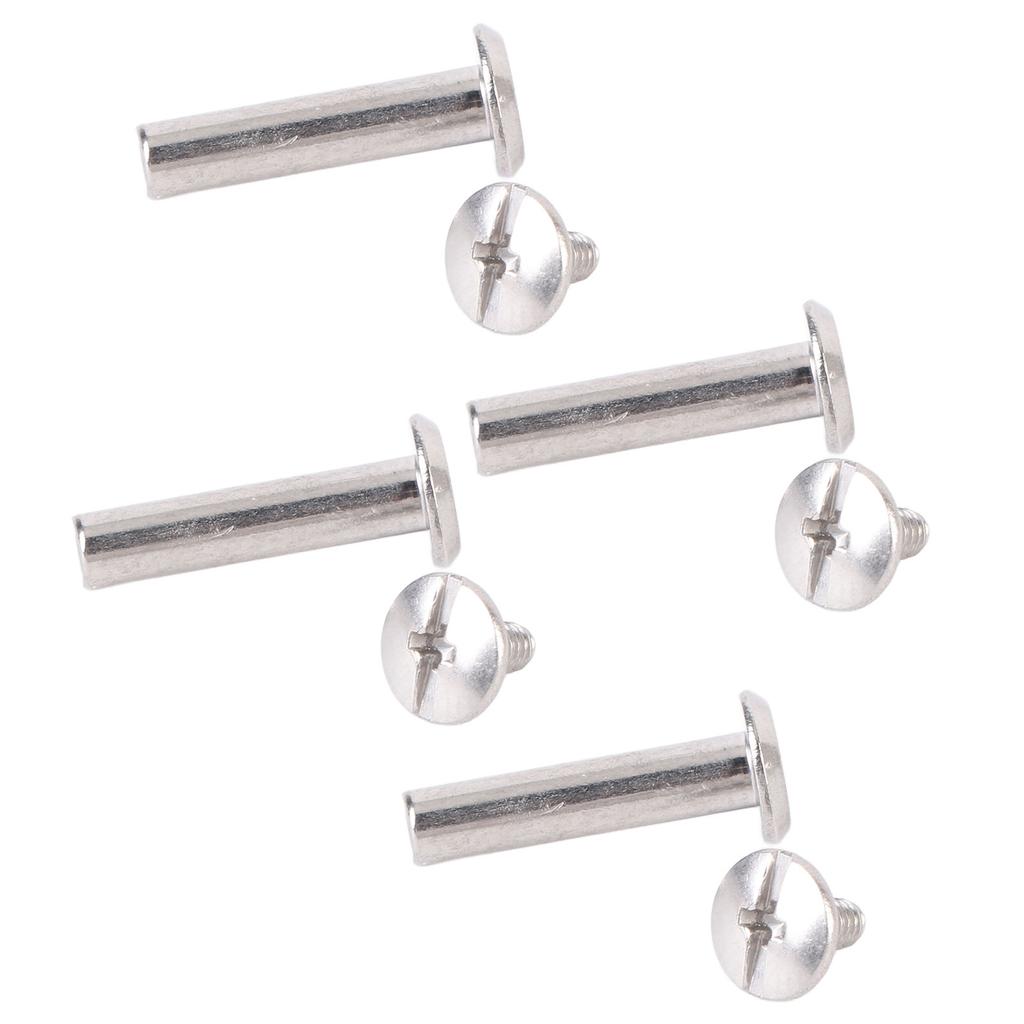 100 Sets Rivets M2 Stainless Steel Multifunctional Hex Nut Flat Round Head Screw Rivets for Fence