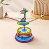 Roundabouts Toy with Spaceships Cars Nostalgic Rotating Ride Collectible Interactive for Collectors,