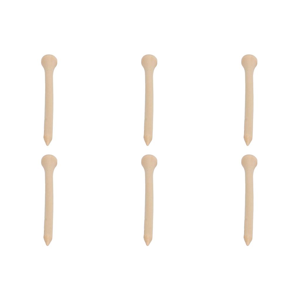 50 Stück Golf Tees Professionelle Starke Ersatz-Holz-Golf-Tees für Golfzubehör 83mm 3,27in